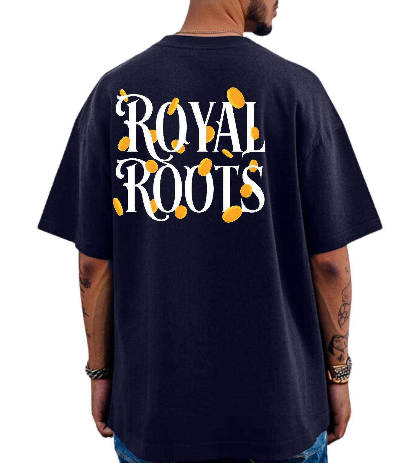 ROYAL ROOTS TEE IN DARK NAVY